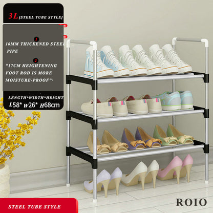 Multi-Level Shoe Cabinet Easy to Install Shoes Shelf Organizer Space-saving Stand Holder Entryway Home Dorm Tall Narrow Shoe Rack