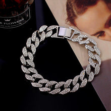 Load image into Gallery viewer, Fashion Thick Metal Chain Anklet For Women Men Rhinestone Gold Silver Color Sexy Foot Bracelet Hip Hop Rock Punk Jewelry
