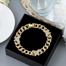 Load image into Gallery viewer, Fashion Thick Metal Chain Anklet For Women Men Rhinestone Gold Silver Color Sexy Foot Bracelet Hip Hop Rock Punk Jewelry
