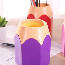 Load image into Gallery viewer, Creative Pen Pencil Makeup Brush Holder Stationery Desk Tidy Plastic Desk Organizer Container School Office Supplies
