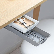 Load image into Gallery viewer, Stackable Hidden Office Drawer Organizer Under Desk Pen Holder Home Office Stationery Box Space Saver
