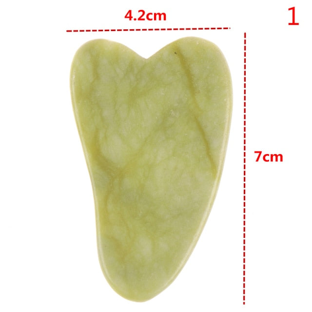 2PCS Jade Roller Gua Sha Scraper Face Lift Slimming Anti-Aging Wrinkles Massage Tool Skincare Body Guasha Detox Facial Massager