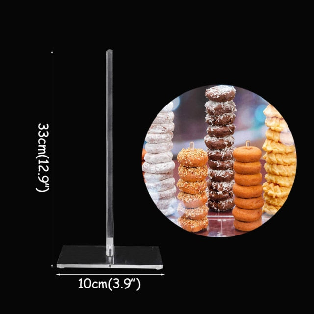 Wedding Decoration Donuts Wall Wooden Holds Stand Dessert Doughnut Table Holder Wedding Supplies Birthday Party