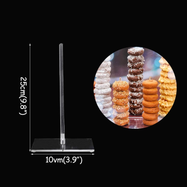 Wedding Decoration Donuts Wall Wooden Holds Stand Dessert Doughnut Table Holder Wedding Supplies Birthday Party