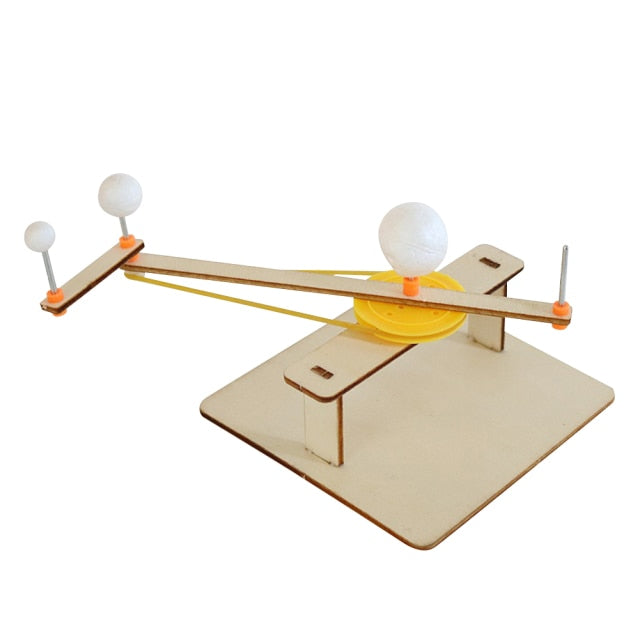 Kids DIY Science Toys Educational Scientific Experiment Kit Hydraulic Lift Table Model Physics School STEM Projects