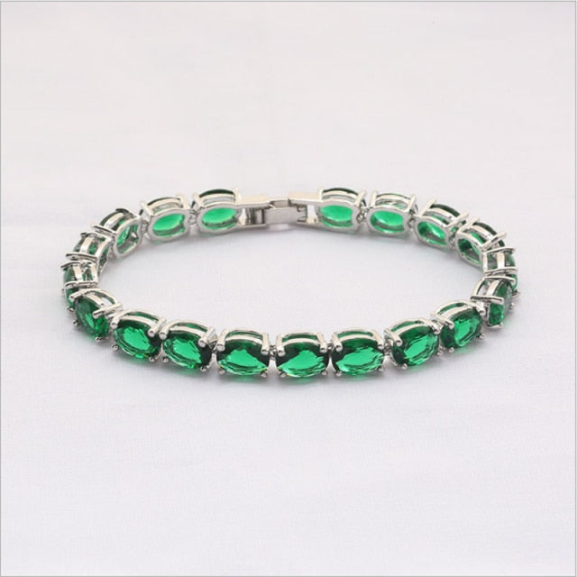4mm Iced Out Chain Cubic Zirconia Tennis Bracelet Bracelets For Women Men Gold Silver Color Bracelet CZ Chain Jewelry Great Gift