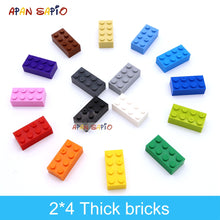 Load image into Gallery viewer, 40pcs DIY Building Blocks Thick Figures Bricks 2x4 Dots Educational Creative Size Compatible With 3001 Plastic Toys for Children
