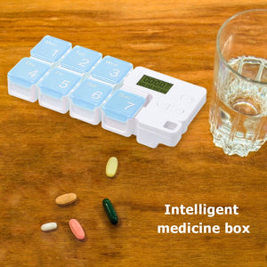 Smart 7-Day Pill Storage Box Electronic Timing Reminder Medicine Boxes Alarm Timer Pills Organizer Pill Drug Container