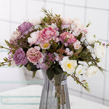 Load image into Gallery viewer, Peony DIY Party Decoration Vintage Silk Artificial Flowers Small Rose Wedding Fake Flowers Festival Supplies Home Decor Bouquet
